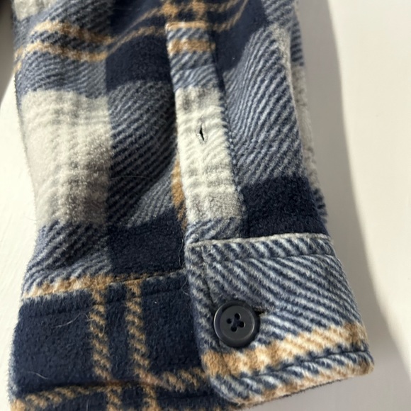 Boston traders men’s XXL polar fleece plaid jacket with quilted lines - Picture 11 of 13